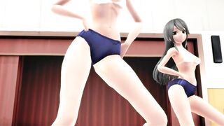 【MMD】I love Kiss Me at the gym【R-18】