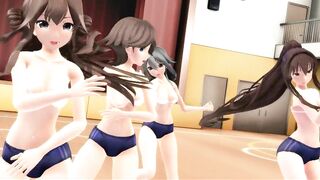 【MMD】I love Kiss Me at the gym【R-18】