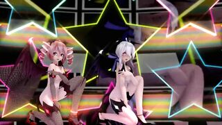 【MMD】Succubus Haku & Tet [Number Nine]【60fps】【R-18】