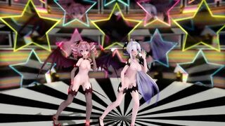 【MMD】Succubus Haku & Tet [Number Nine]【60fps】【R-18】