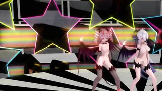 【MMD】Succubus Haku & Tet [Number Nine]【60fps】【R-18】