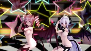 【MMD】Succubus Haku & Tet [Number Nine]【60fps】【R-18】