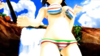 【MMD】Bikini Hibari & Bikini Asuka - Bikini Dance of the Tail【1080p】【R-18】