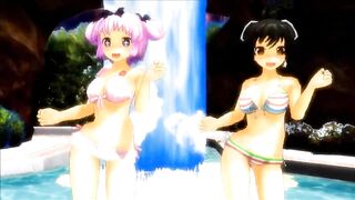 【MMD】Bikini Hibari & Bikini Asuka - Bikini Dance of the Tail【1080p】【R-18】