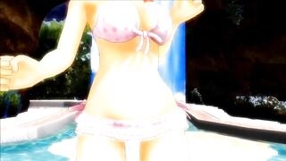 【MMD】Bikini Hibari & Bikini Asuka - Bikini Dance of the Tail【1080p】【R-18】