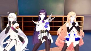 0442 -【R18-MMD】永夜mzk - Honkai Impact 3rd 崩坏三 Queens of Honkai - WiggleWiggle