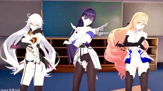 0442 -【R18-MMD】永夜mzk - Honkai Impact 3rd 崩坏三 Queens of Honkai - WiggleWiggle