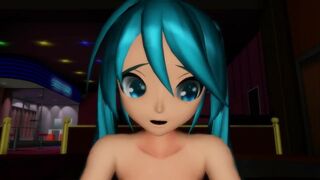 【SEX-MMD】Crime type Miku PDA - Couch Cowgirl【R-18】