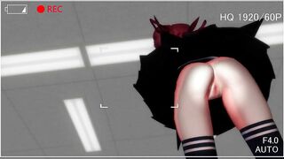 【MMD】Love! (Camera angle from below)【R-18】