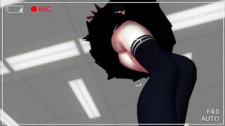 【MMD】Love! (Camera angle from below)【R-18】