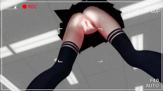 【MMD】Love! (Camera angle from below)【R-18】