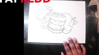 Drawing a Mouse Burger