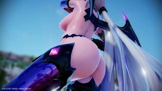 【MMD R-18 SEX DANCE】HAKU SEXY ASS SUCCUBUS ASS DANCING CYBER-THUNDER CIDER [BY] Orion DobleDosis