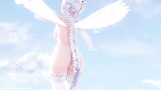 【MMD R-18 SEX DANCE】HAKU SEXY ANGEL PERFECT TASTY ASS SWEET ASS DEEP BLUE TOWN [BY] Orion DobleDosis