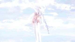 【MMD R-18 SEX DANCE】HAKU SEXY ANGEL PERFECT TASTY ASS SWEET ASS DEEP BLUE TOWN [BY] Orion DobleDosis