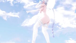 【MMD R-18 SEX DANCE】HAKU SEXY ANGEL PERFECT TASTY ASS SWEET ASS DEEP BLUE TOWN [BY] Orion DobleDosis