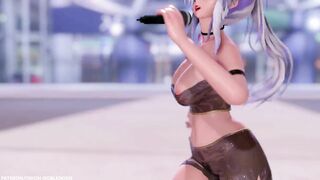 【MMD R-18 SEX DANCE】HAKU SEXY BLACK SUIT HOT SWEET ASS DANCE HOLY STAR [BY] Orion DobleDosis