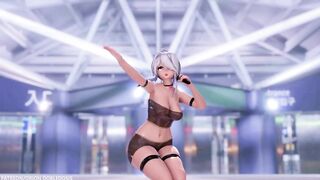 【MMD R-18 SEX DANCE】HAKU SEXY BLACK SUIT HOT SWEET ASS DANCE HOLY STAR [BY] Orion DobleDosis