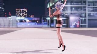 【MMD R-18 SEX DANCE】HAKU SEXY BLACK SUIT HOT SWEET ASS DANCE HOLY STAR [BY] Orion DobleDosis