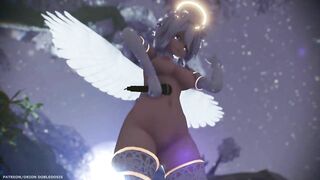 【MMD R-18 SEX DANCE】HAKU SEXY ASS ANGEL JEWEL TASTY NAUGHTY ASS DANCE [BY] Orion DobleDosis