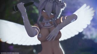 【MMD R-18 SEX DANCE】HAKU SEXY ASS ANGEL JEWEL TASTY NAUGHTY ASS DANCE [BY] Orion DobleDosis