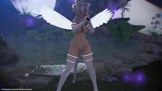 【MMD R-18 SEX DANCE】HAKU SEXY ASS ANGEL JEWEL TASTY NAUGHTY ASS DANCE [BY] Orion DobleDosis