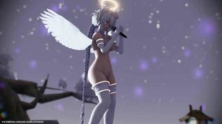 【MMD R-18 SEX DANCE】HAKU SEXY ASS ANGEL JEWEL TASTY NAUGHTY ASS DANCE [BY] Orion DobleDosis