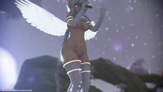 【MMD R-18 SEX DANCE】HAKU SEXY ASS ANGEL JEWEL TASTY NAUGHTY ASS DANCE [BY] Orion DobleDosis