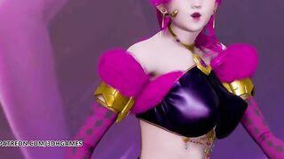 [MMD] Black Pink - How You Like That Hot Naked Dance Ahri Akali Evelynn Kaisa League of Legends KDA