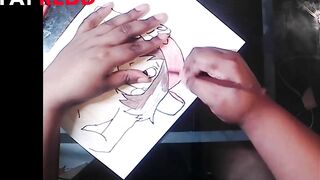 Drawing pokemon character