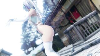 【MMD R-18 SEX DANCE】HAKU HOT CHINA PRINCESS DELICIOUS SWEET TASTY ASS [BY] Orion DobleDosis