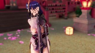 mmd r18 Raiden Shogun Taoyuan Love Song 3d hentai