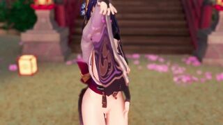 mmd r18 Raiden Shogun Taoyuan Love Song 3d hentai