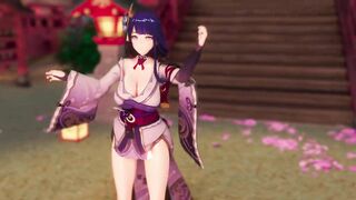 mmd r18 Raiden Shogun Taoyuan Love Song 3d hentai