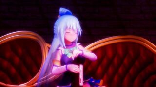 0457 -【R-18 MMD】Konosuba - Aqua make money in maid costume 金欠女神とメイド服