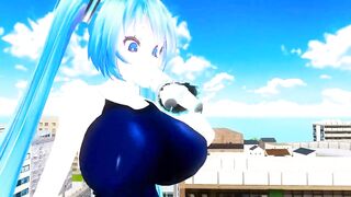 Imbapovi - Double Miku Fun - Giantess and Inflations