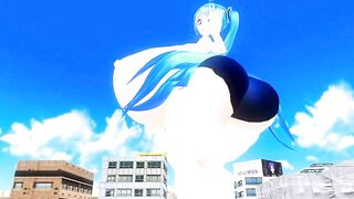 Imbapovi - Double Miku Fun - Giantess and Inflations