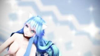 【MMD】Miku - FREELY TOMORROW【R-18】