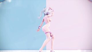 【MMD R-18 SEX DANCE】HAKU HOT NURSE DELICIOUS PERFECT BUTTOCKS DREAMIN OF YOU [BY] Orion DobleDosis