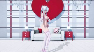 【MMD R-18 SEX DANCE】HAKU PINK SUIT HOT PERFECT ASS DANCE HOT SWEET SHAKE IT [BY] Orion DobleDosis