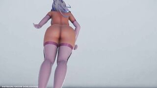 【MMD R-18 SEX DANCE】HAKU HOT PINK SUIT HOT BIG TASTY ASS SHAKE IT PERFECT ASS [BY] Orion DobleDosis