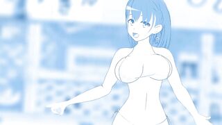 Tawawa MMD r18 Ai chan de Booo monochromatic 3d hentai