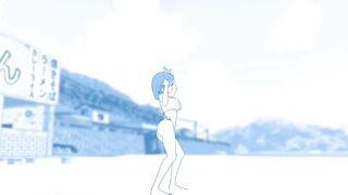 Tawawa MMD r18 Ai chan de Booo monochromatic 3d hentai