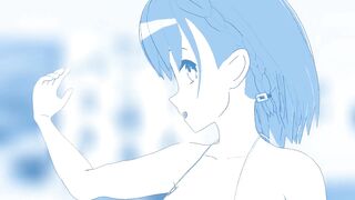 Tawawa MMD r18 Ai chan de Booo monochromatic 3d hentai