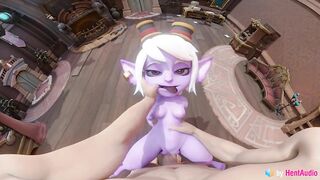 Tristana (league of legends) being used (3d animation with sound)