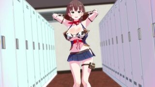 mmd r18 Tawawa MMD Ai chan shows off her cowgirl costume Trolls song 3d hentai nsfw ntr