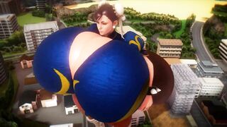 Imbapovi - Juri Han vs Chun-Li - Giantess and Expansion