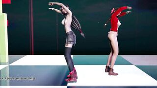 [MMD] Berry Good - Mellow Mellow Nude Kpop Dance Tifa Lockhart Aerith Final Fantasy 7 Remake