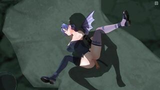 3D HENTAI Succubus has big breasts shaking while being fucked