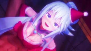 0470 -【R-18 MMD】Konosuba - Santa Aqua night segs アクアサンタと性夜